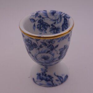 Crown Ashton Made in N.B. Canada Fine Porcelain Egg Cup with Gold Rim